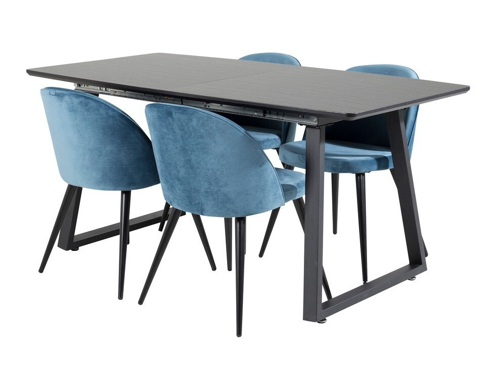 Set de mese Dallas 1609 (Albastru + Negru)