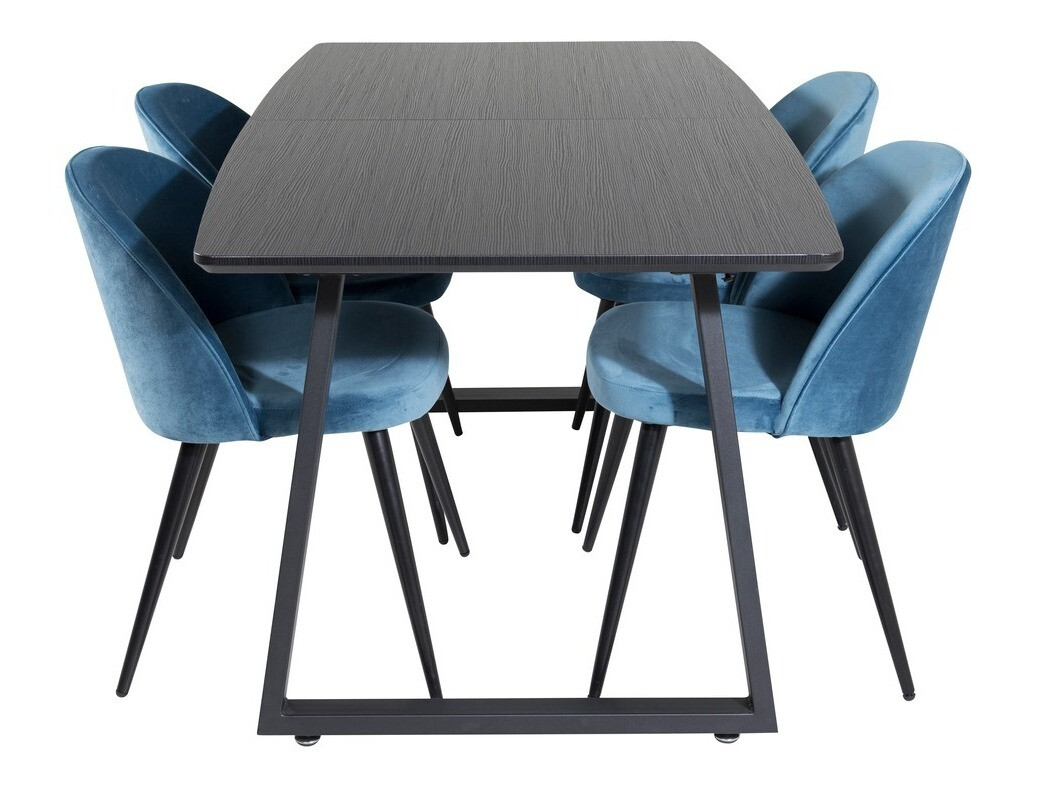 Set de mese Dallas 1609 (Albastru + Negru)