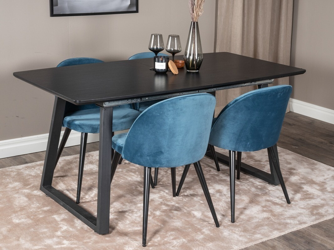 Set de mese Dallas 1609 (Albastru + Negru)