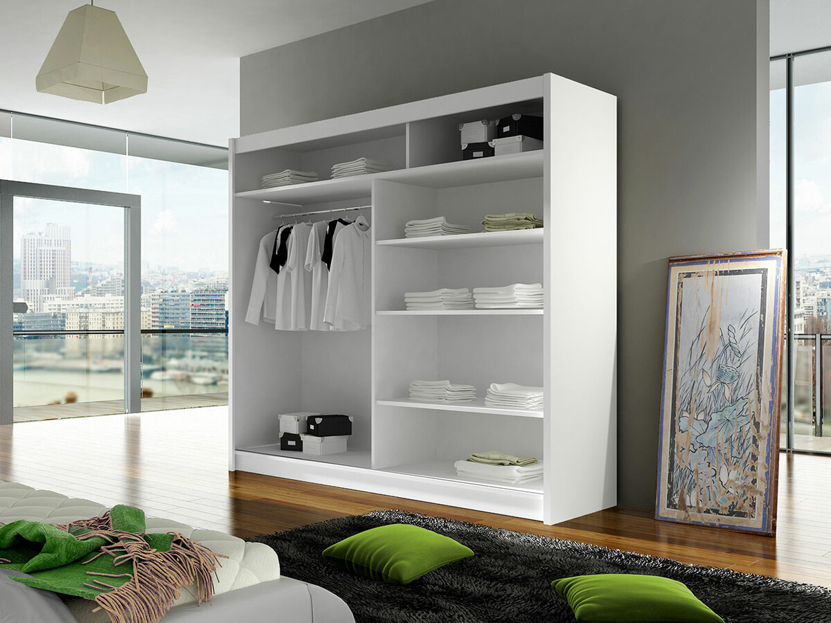 Dulap Closico Cavaris III (Negru + Alb)