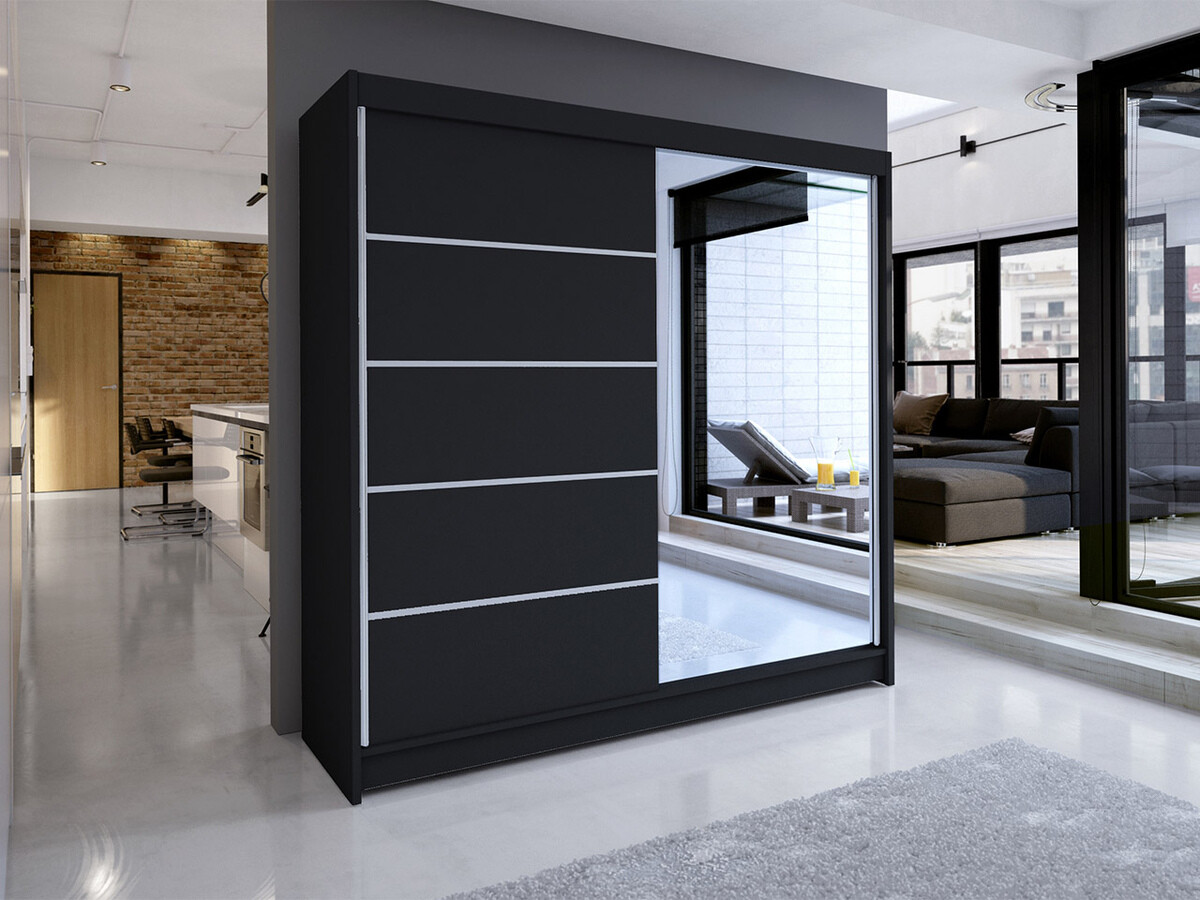 Dulap Closico Cavaris III (Negru)
