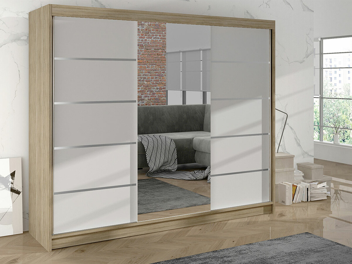 Dulap Closico Durion IV (Stejar Sonoma + Alb)