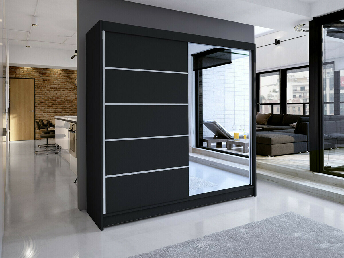 Dulap Closico Cavaris III (Negru)