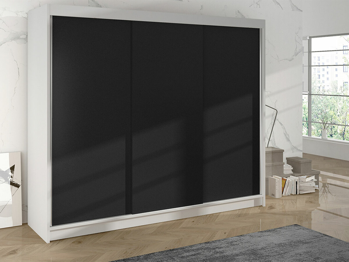 Dulap Closico Durion II (Alb + Negru)