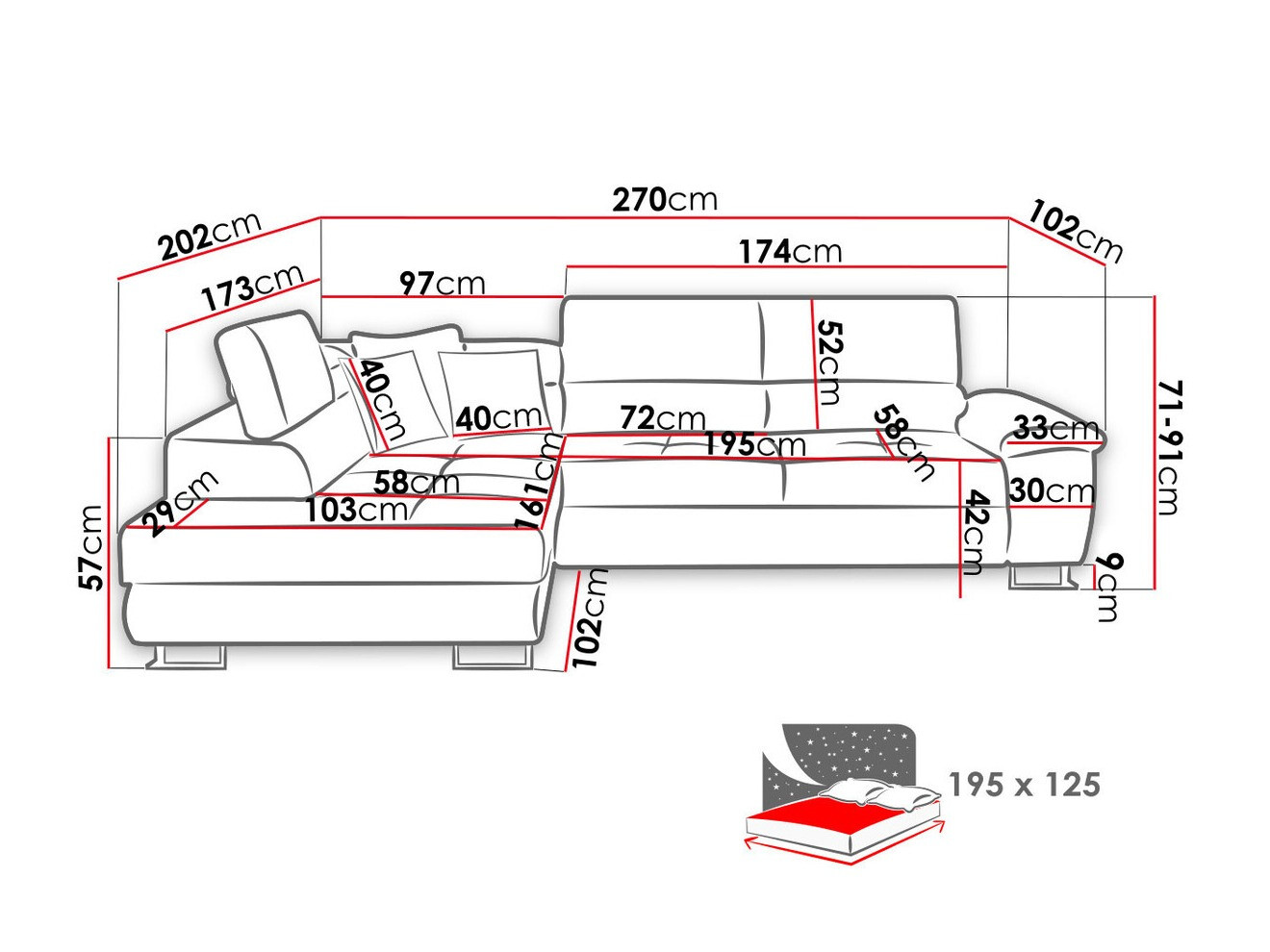 Colțar Comfivo Ruta II (Soft 017 + Uttario Velvet 2979 + Uttario Velvet 2955)