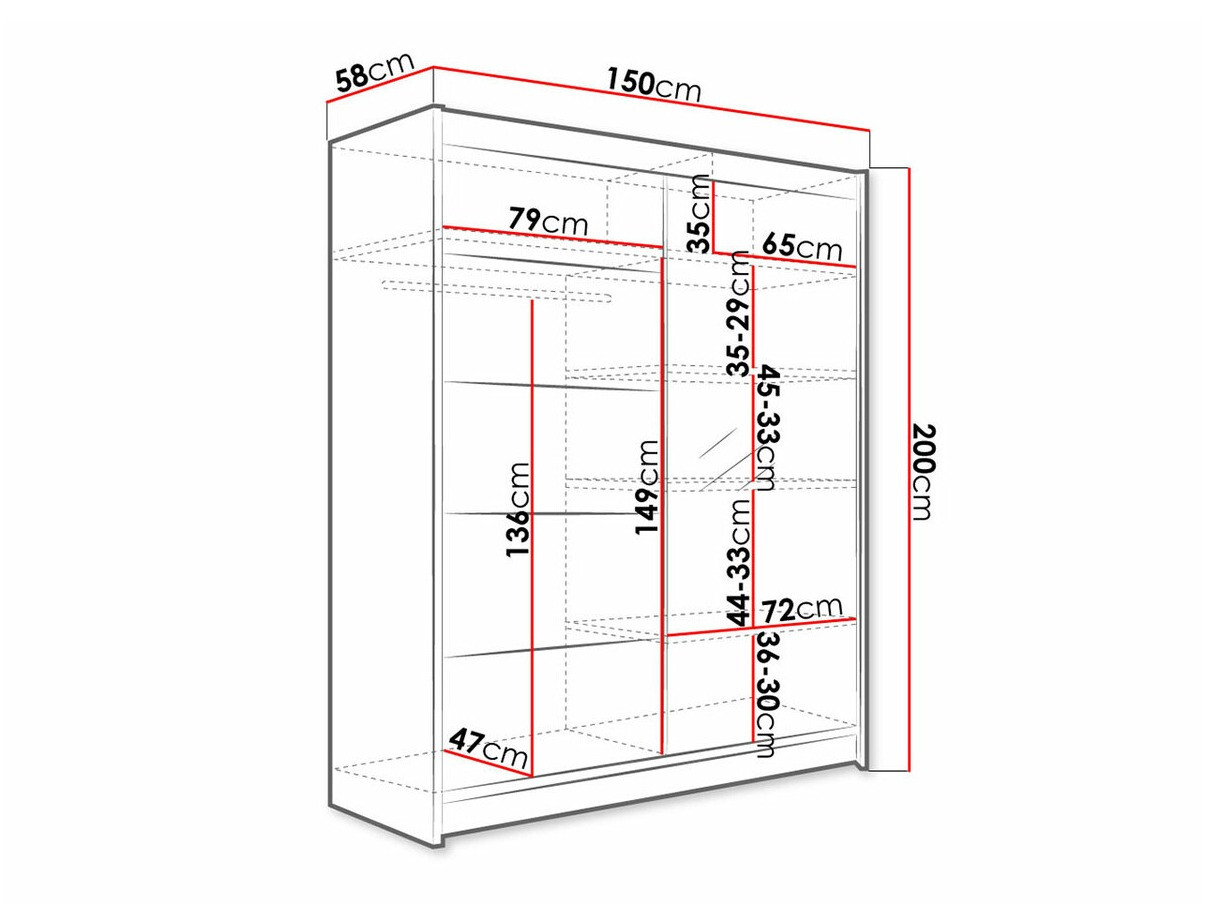 Dulap Closico Vastor III (Stejar Sonoma)