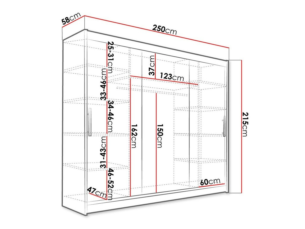 Dulap Closico Ordo II (Negru)