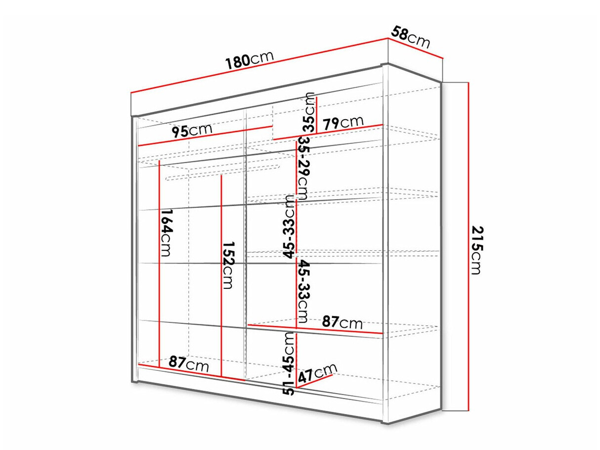 Dulap Closico Cavaris IV (Alb)