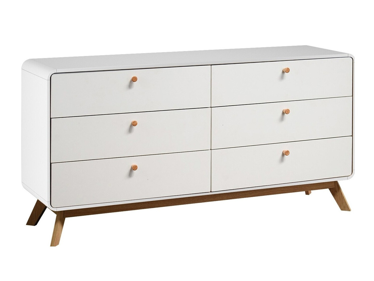 Comodă Elbtena 101 (Alb + Stejar)