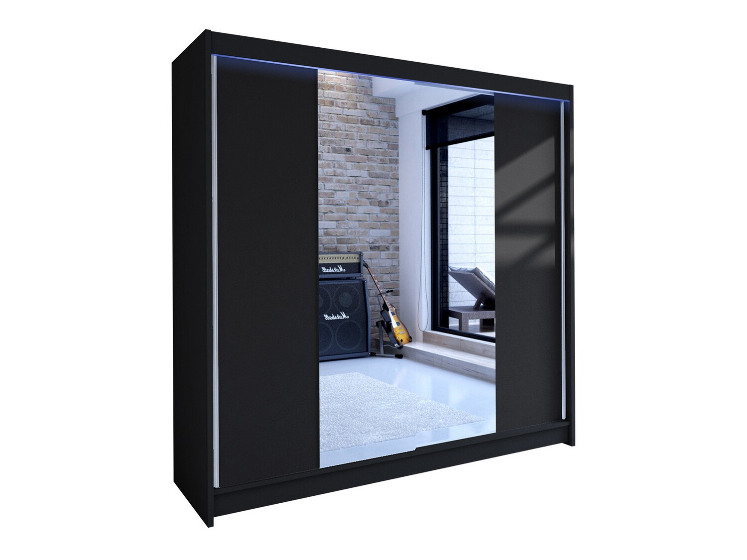 Dulap Closico Cavaris II (Negru)
