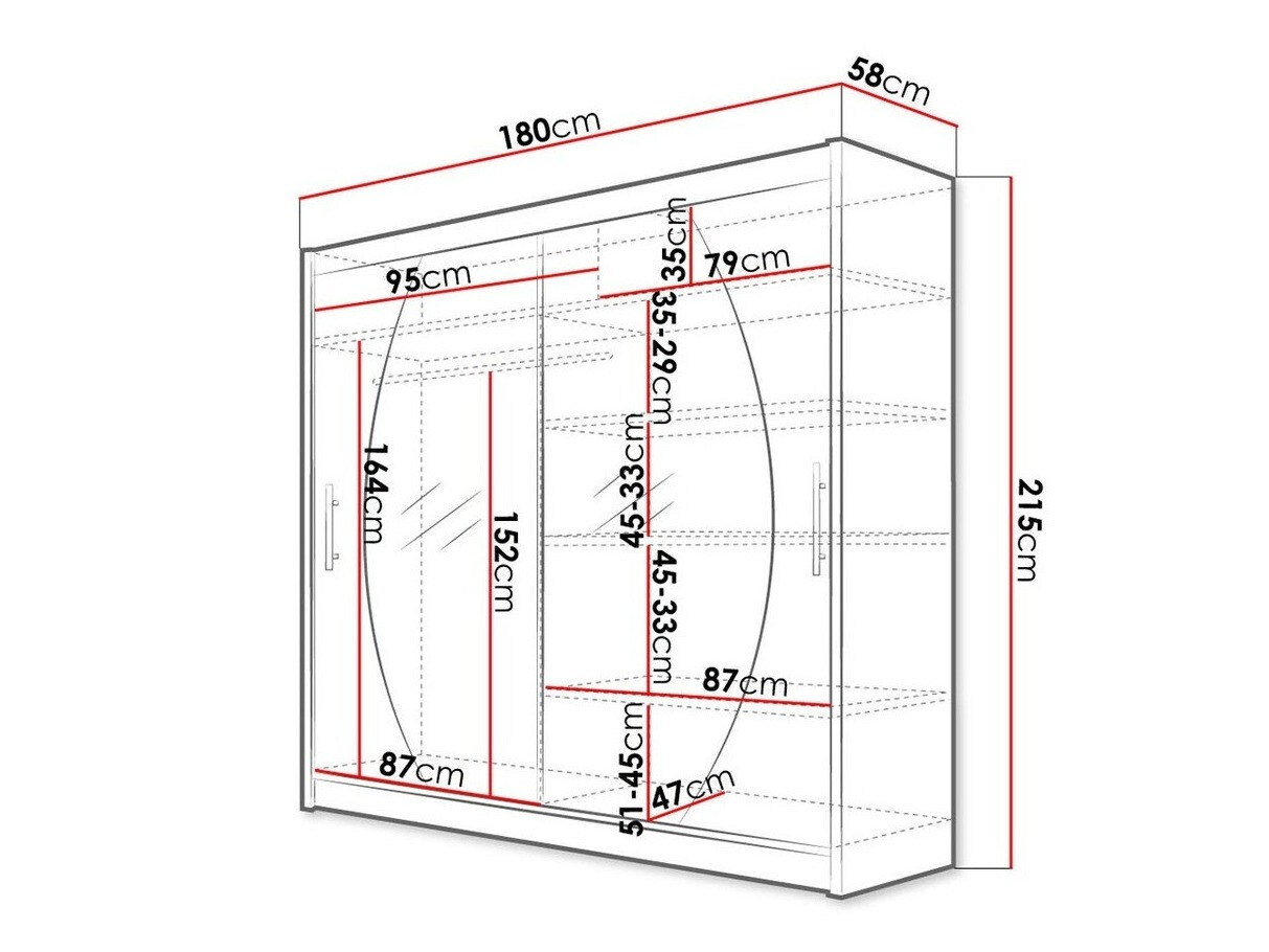 Dulap Closico Pallor IV (Alb)