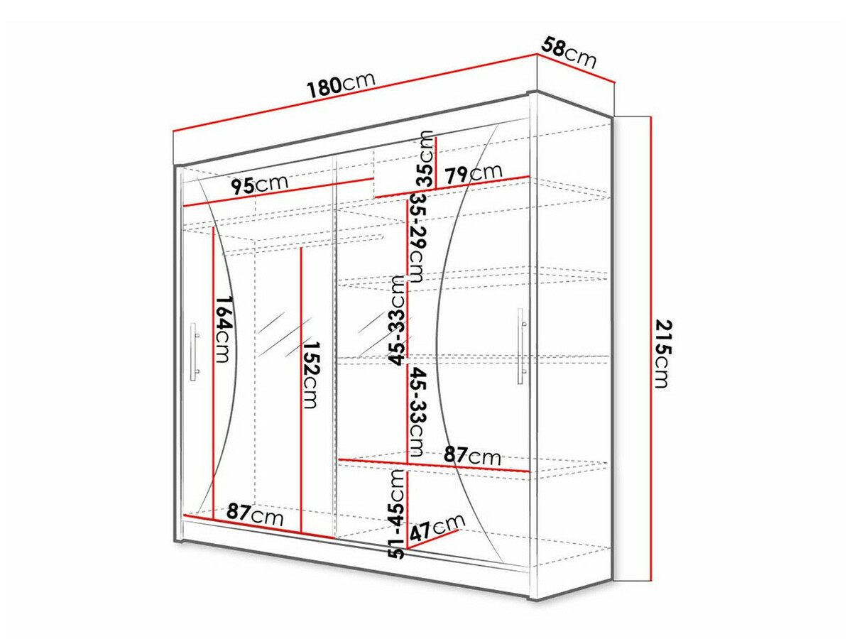 Dulap Closico Pallor V (Alb)