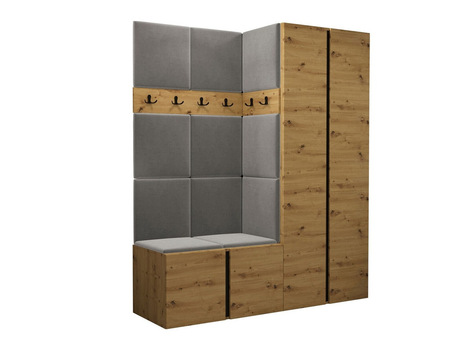 Set de hol Pinis III (Stejar artizan)