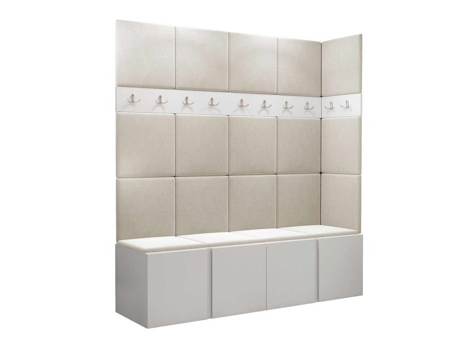 Set de hol Pinis II (Alb)