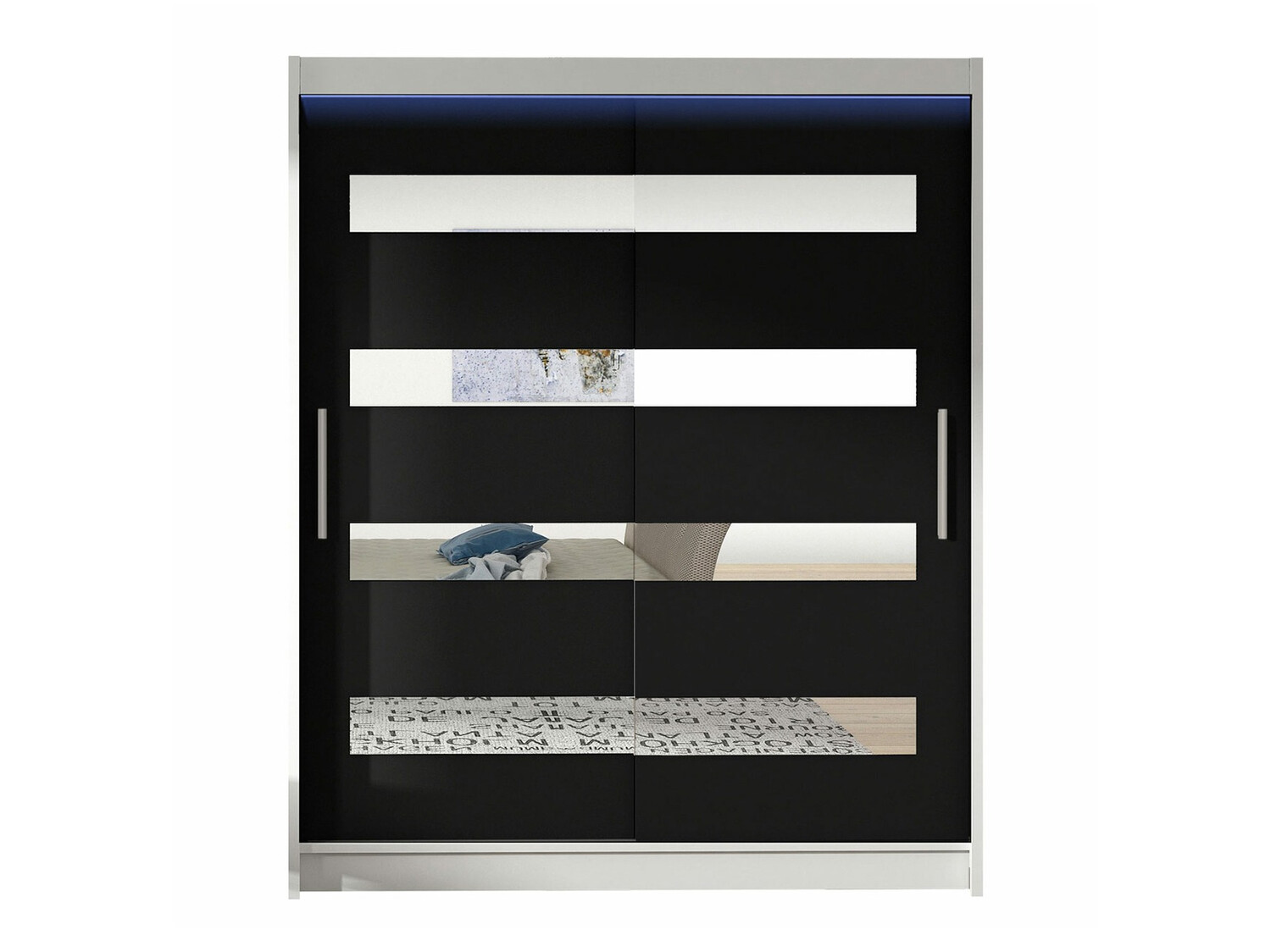 Dulap Closico Camera XIII (Alb + Negru)