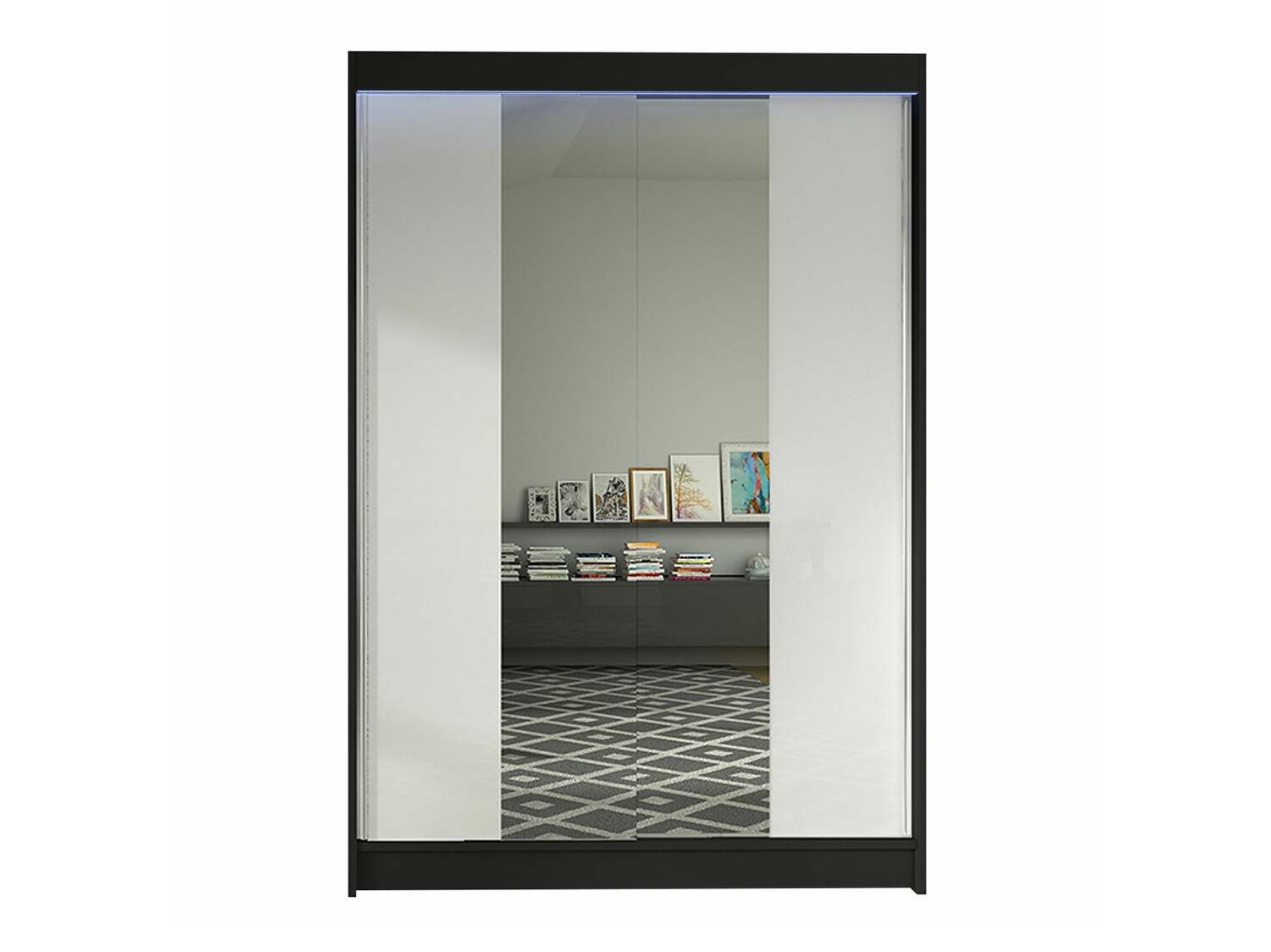 Dulap Closico Salvor II (Negru + Alb)