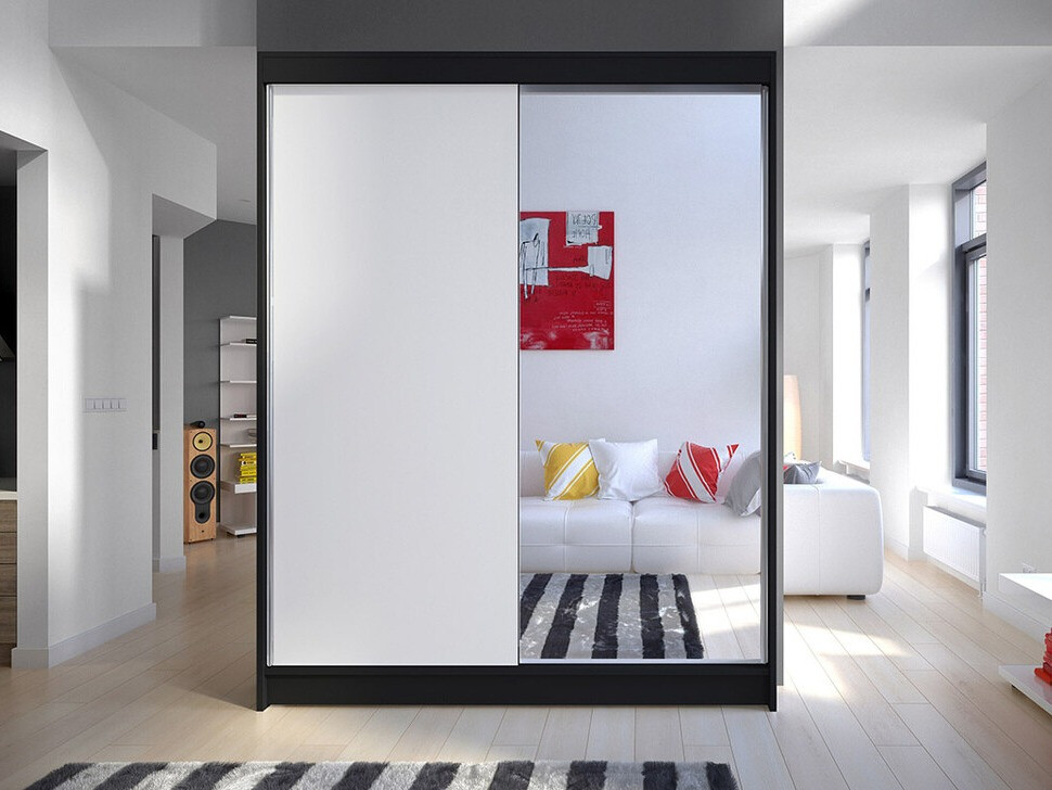 Dulap Closico Vastor I (Negru + Alb)