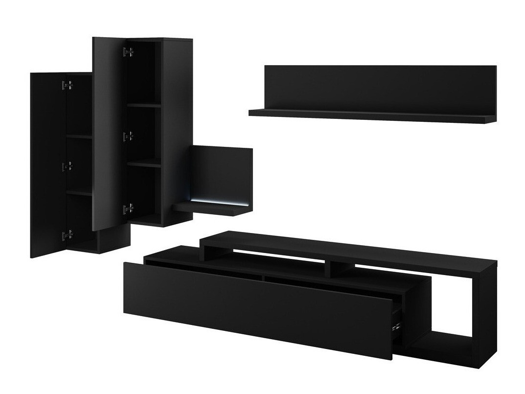 Set camera de zi Lutiva 100 (Negru mat)
