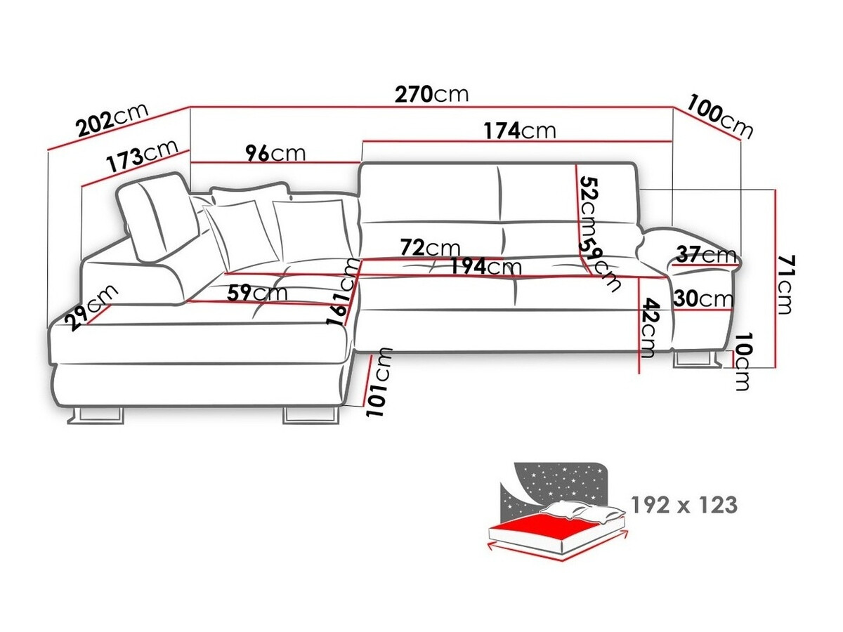 Colțar Comfivo Ruta III (Soft 011 + Lux 06)