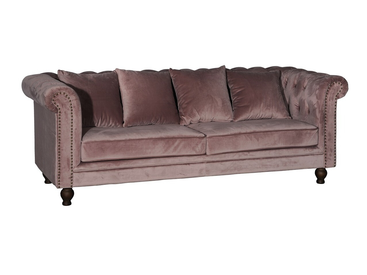 Canapea chesterfield Dallas 255 (Roz Dusty)