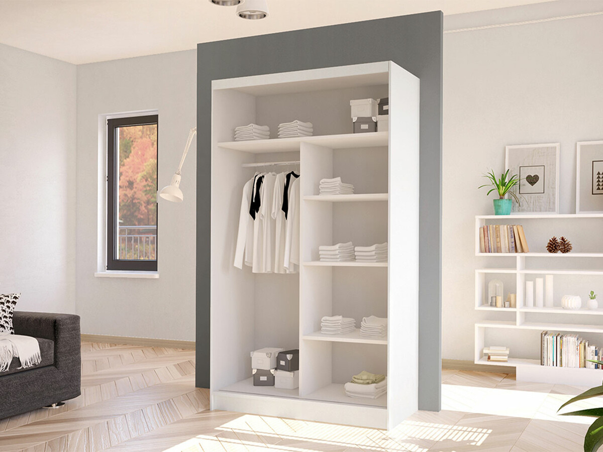 Dulap Closico Structor II (Negru + Alb)