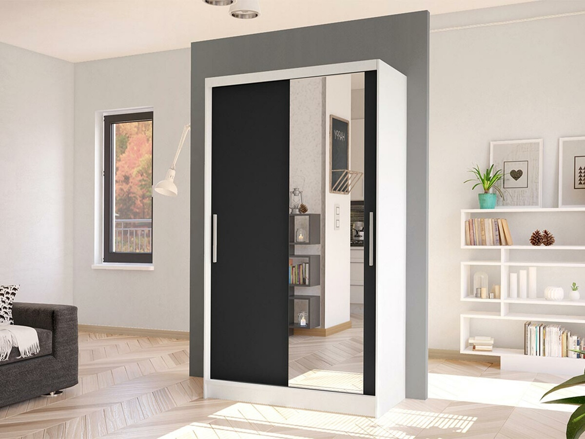 Dulap Closico Structor VI (Alb + Negru)