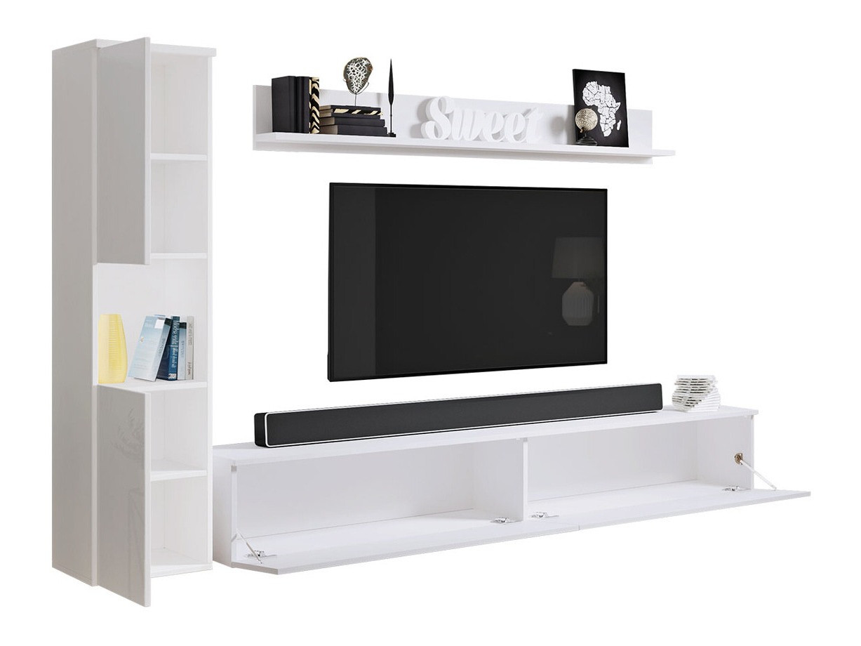 Set de living Sarasota 130 (Alb + Alb lucios)