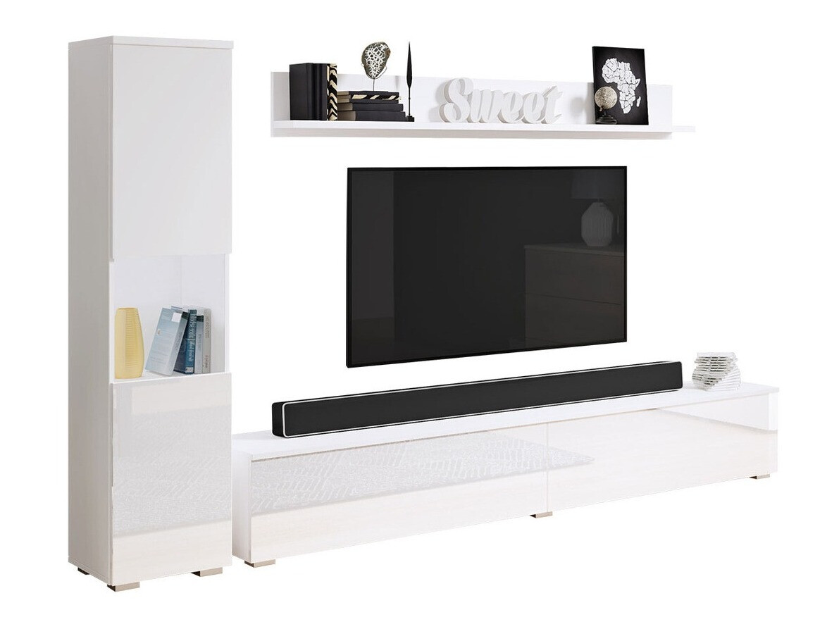 Set de living Sarasota 130 (Alb + Alb lucios)