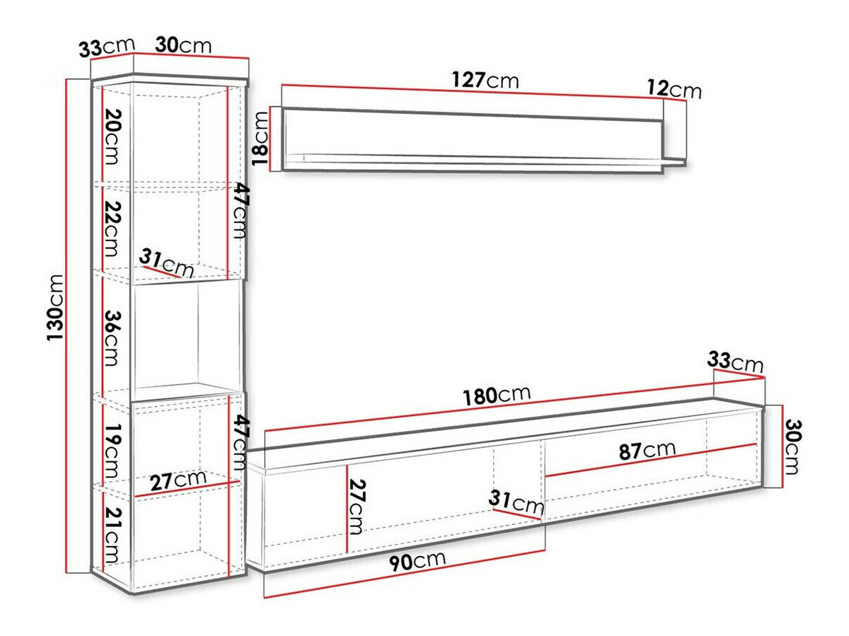 Set de living Sarasota 130 (Stejar Wotan)