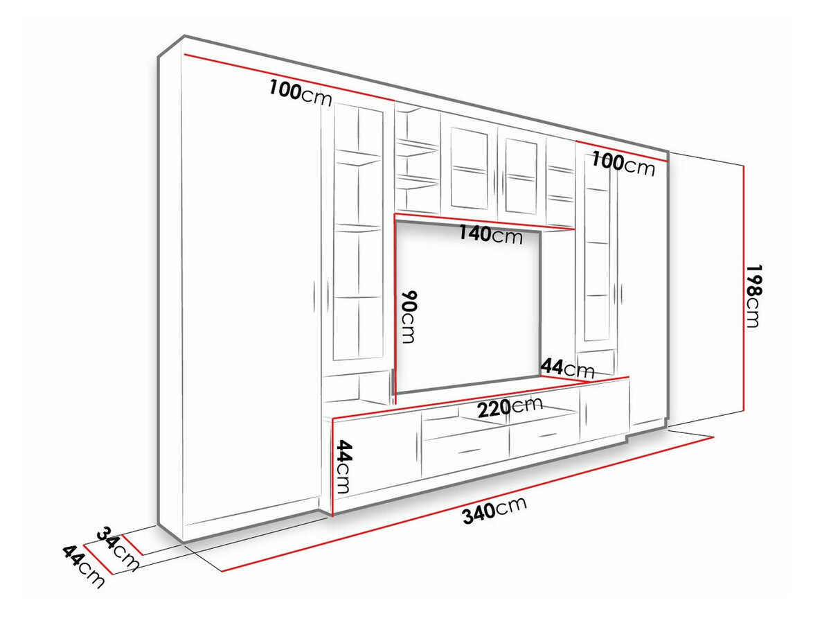 Set de living Tucson 108 (Stejar Sonoma)