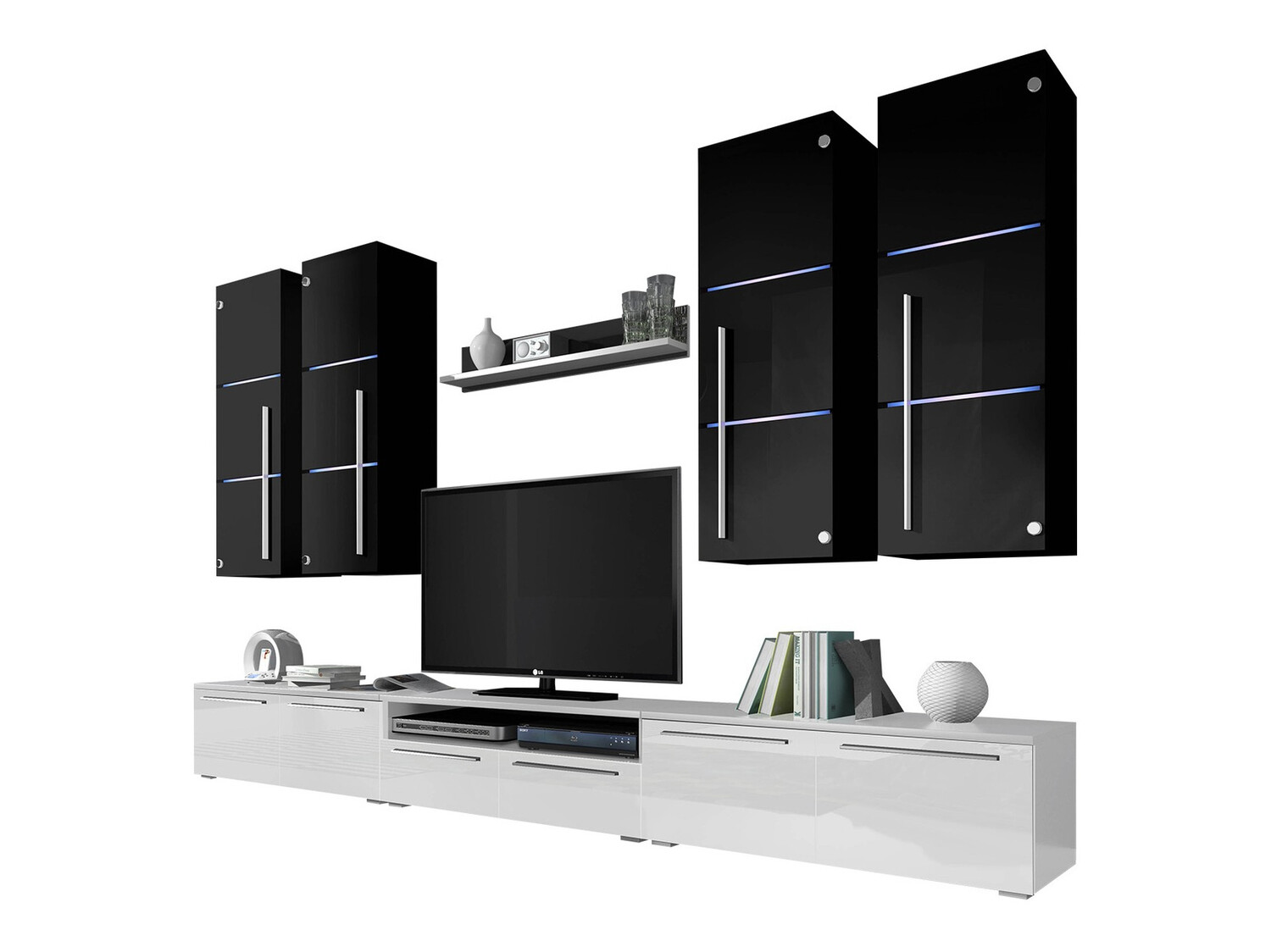 Set de living Flos (Alb + Alb lucios)