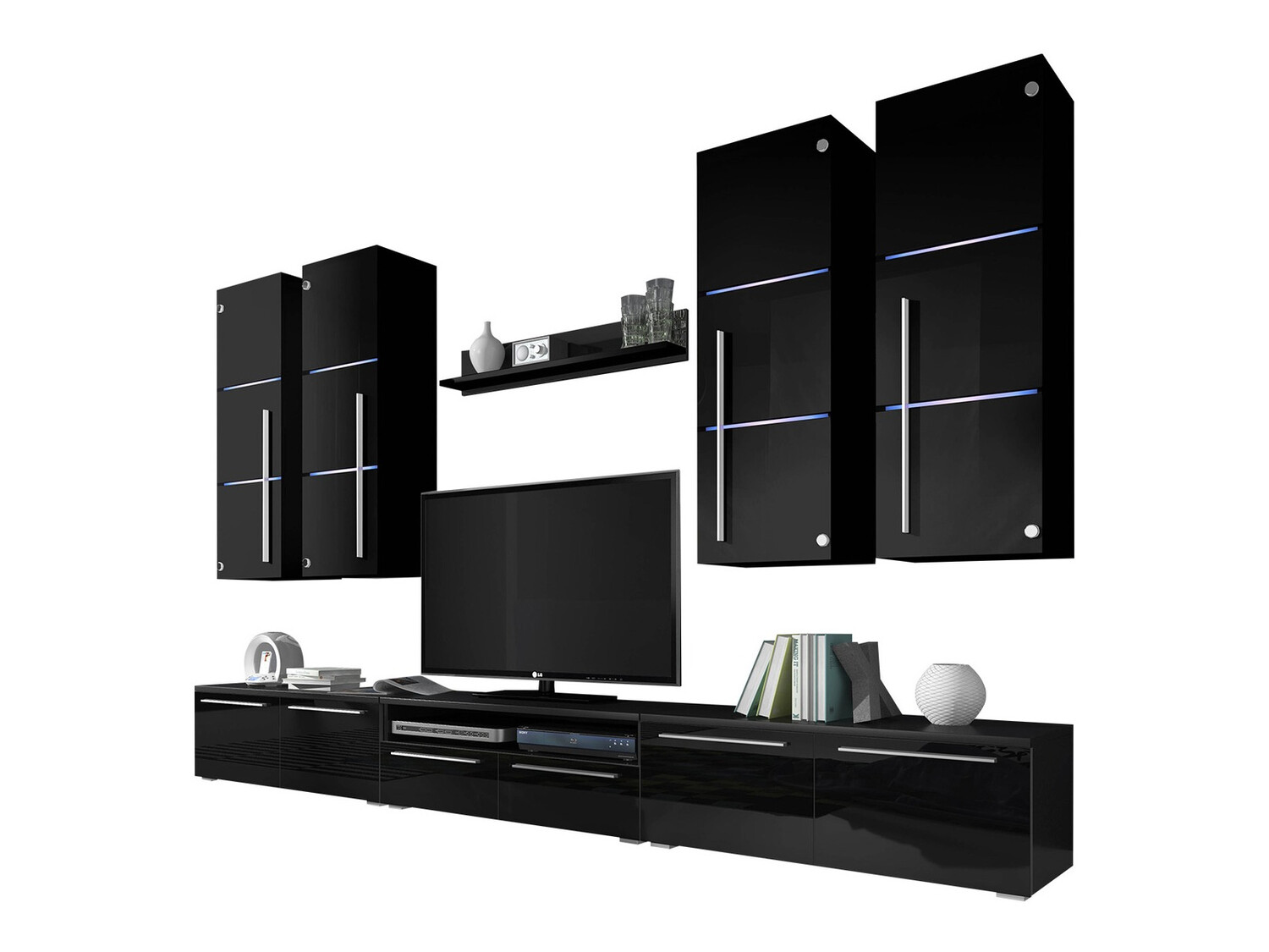 Set de living Flos (Negru + Negru lucios)