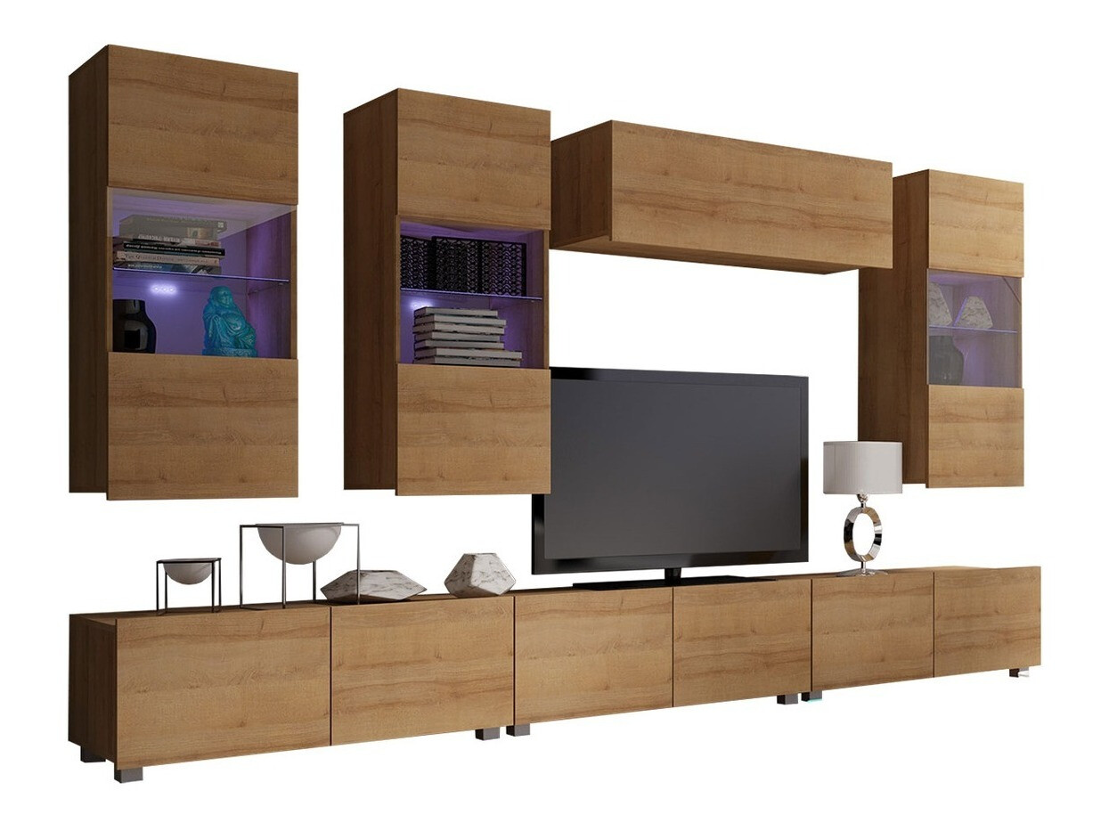 Set de living Remus XI (Stejar auriu)