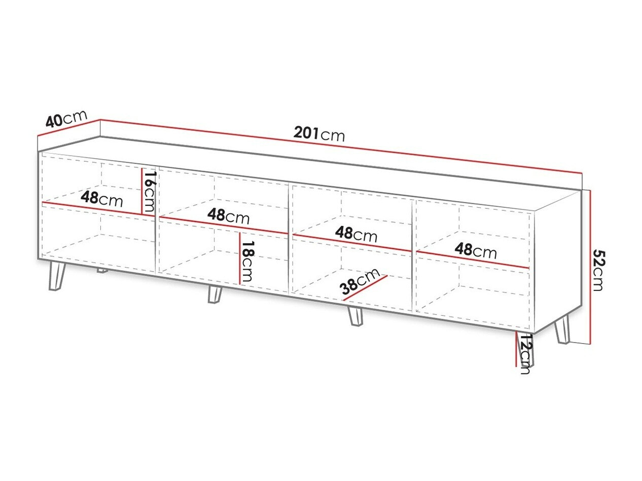 Comodă TV Dicto I (Alb)