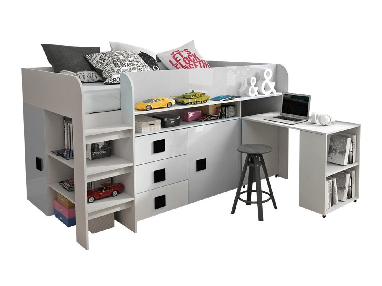 Pat Hartford 190 (Alb + Alb lucios + Negru lucios)