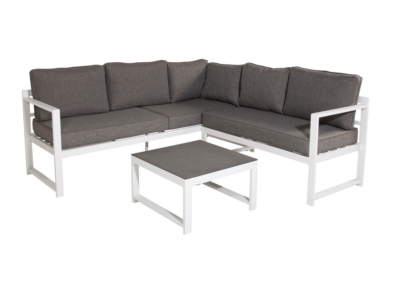 Set mobilier de exterior Dallas 773 (Alb + Gri)