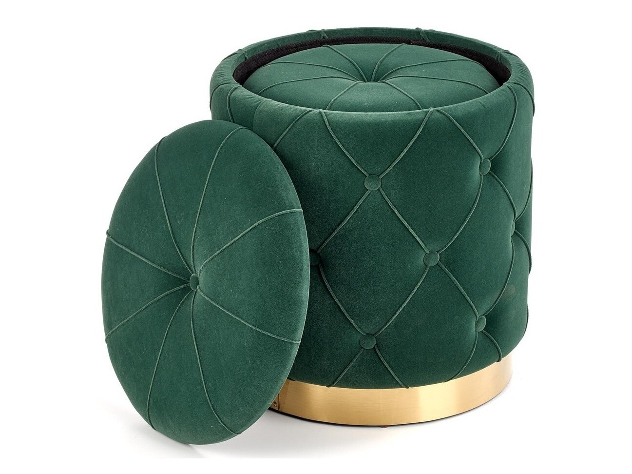 Set de tabureți tapițați Houston 1154 (Verde închis)