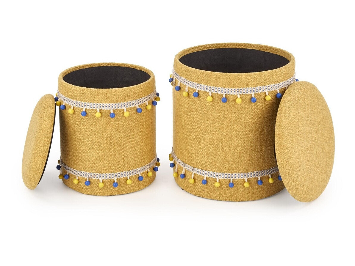 Set de tabureți tapițați Houston 1155 (Galben)
