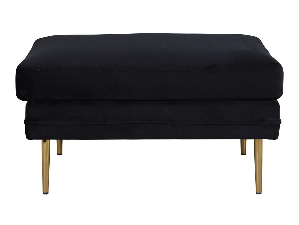 Bancă tapițată Dallas 2653 (Negru + Auriu)