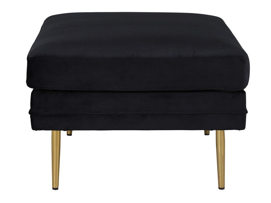 Bancă tapițată Dallas 2653 (Negru + Auriu)