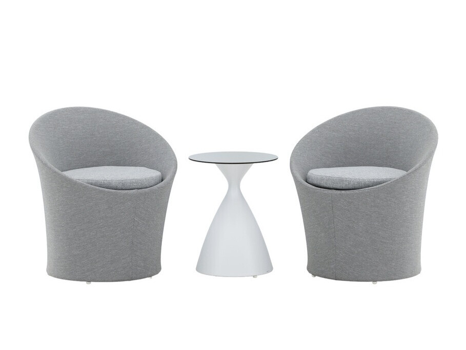 Set de balcon Dallas 3118 (Alb + Negru)