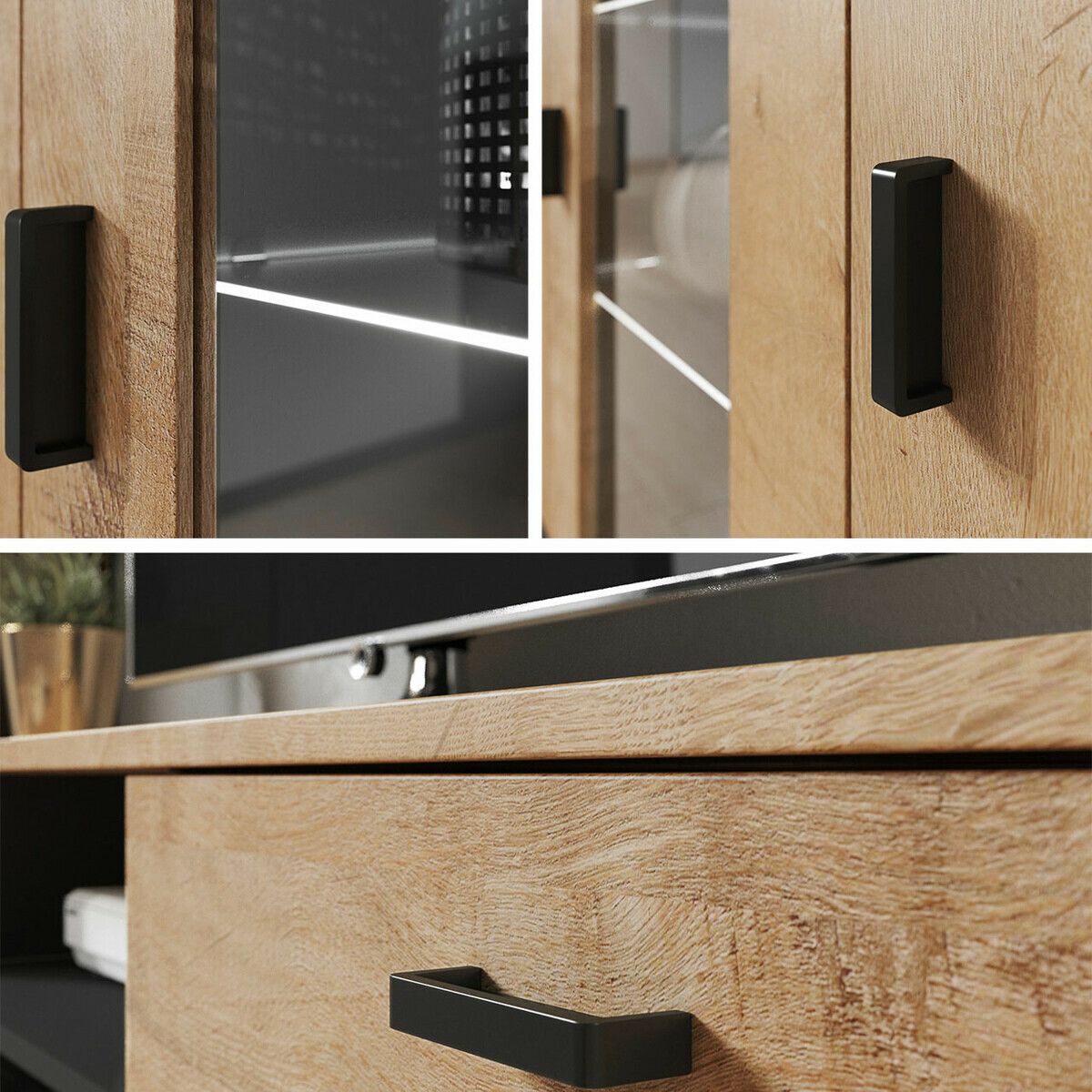 Set de living Tornola 110 (Alb + Alb lucios)