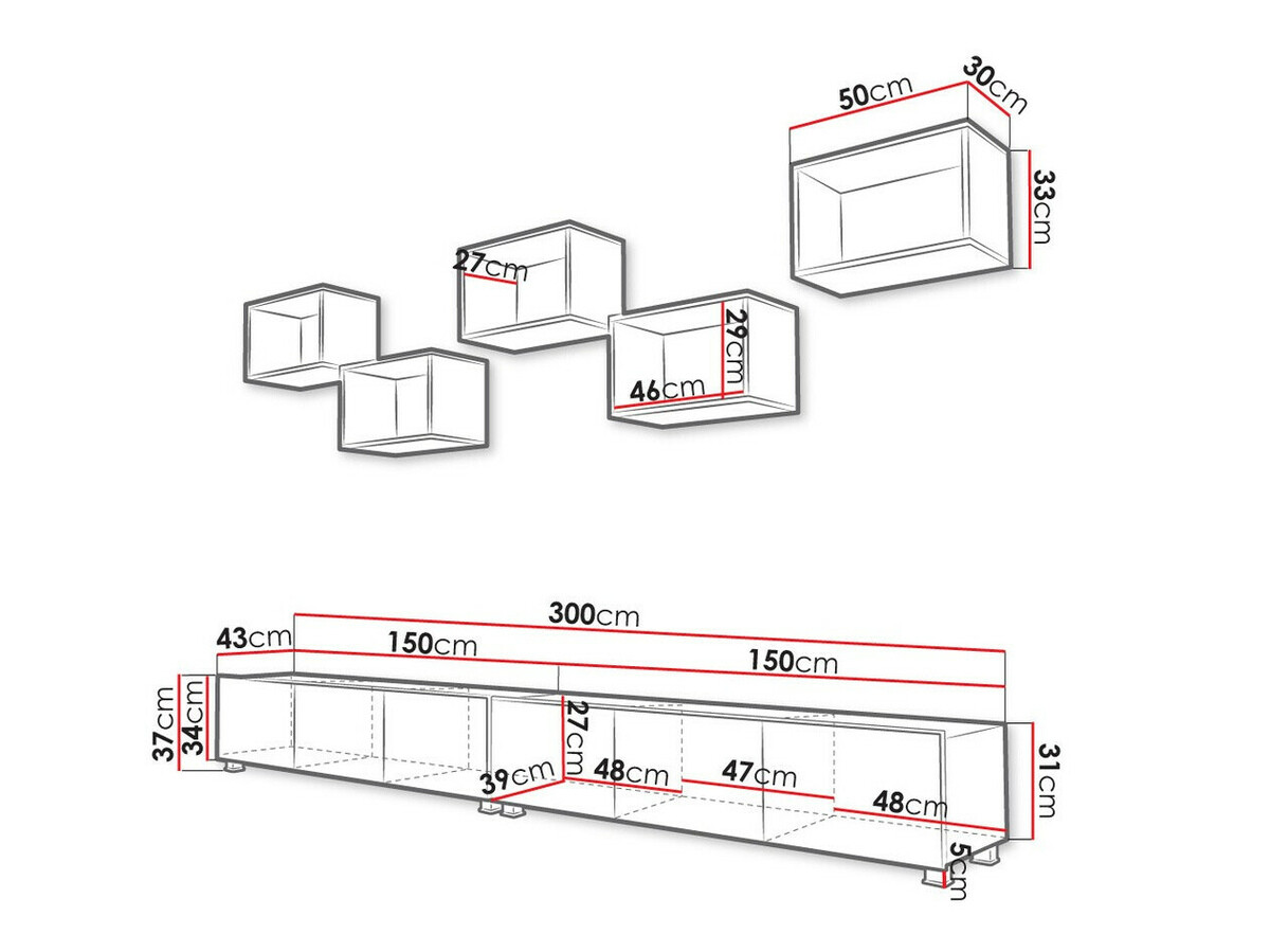 Set camera de zi Tivdalu 152 (Negru + Negru lucios + Stejar artizan)