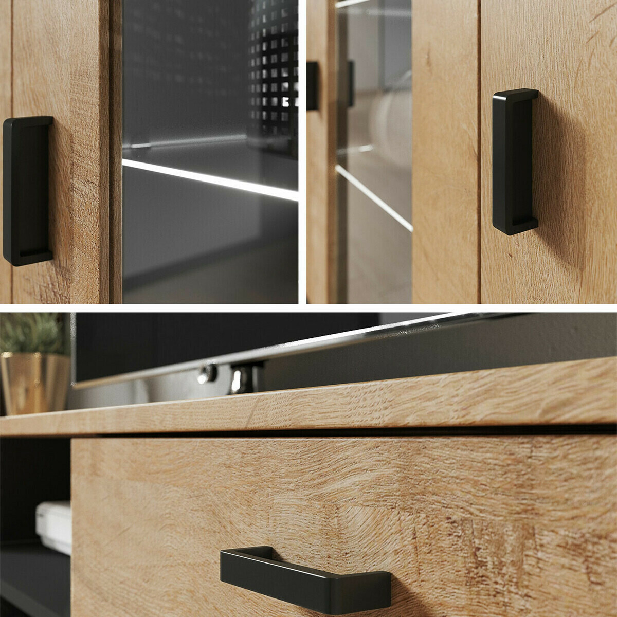 Set de living Tornola 115 (Alb + Alb lucios)