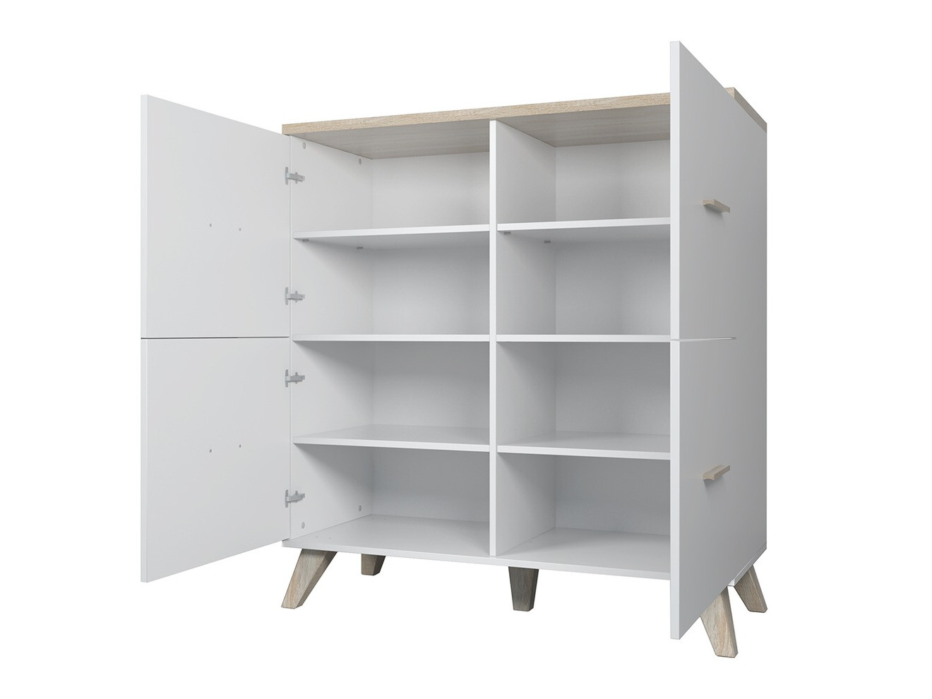 Set de living Larfloi 113 (Stejar Wotan + Negru)