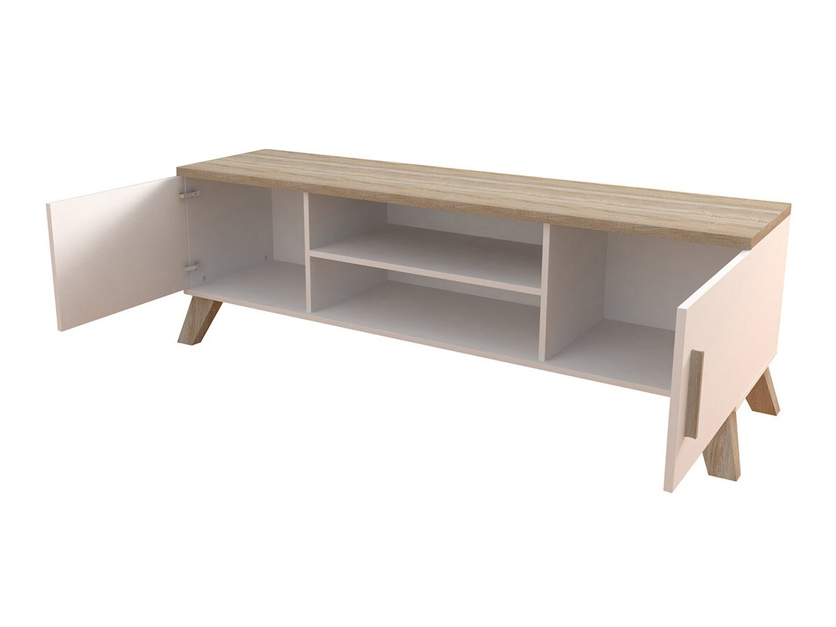 Set de living Larfloi 113 (Stejar Wotan + Negru)