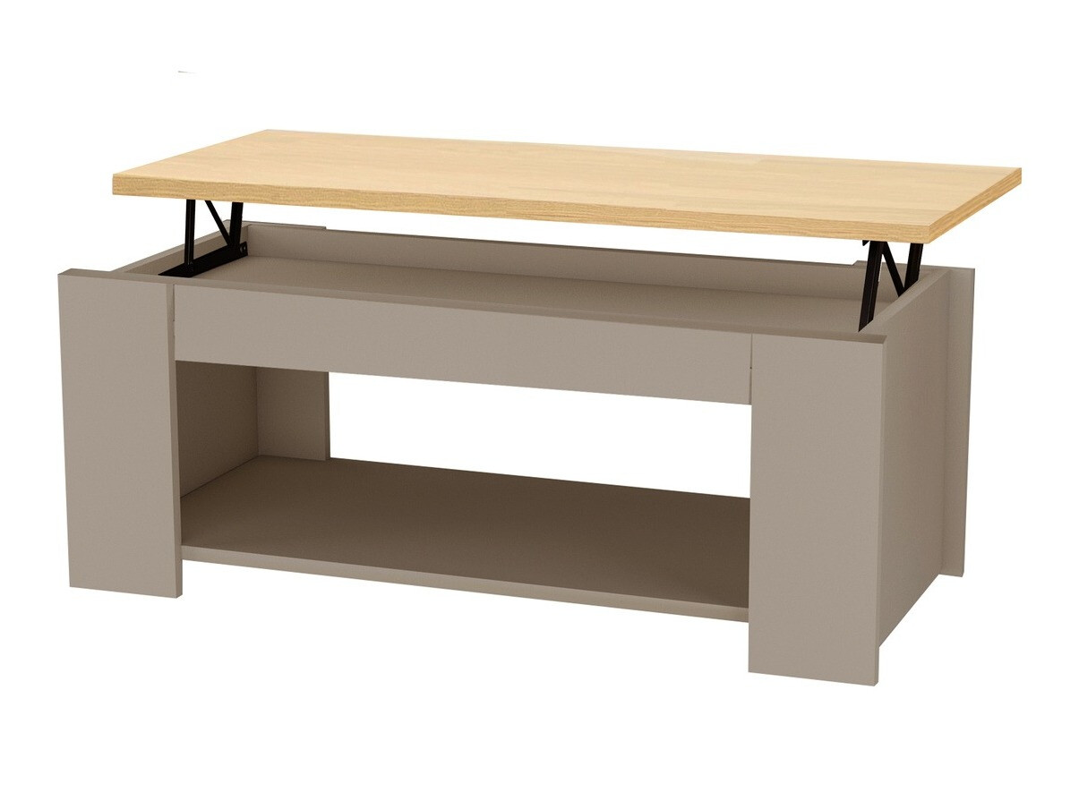 Masă de cafea rotativă Denton 1429 (Crem + Stejar)