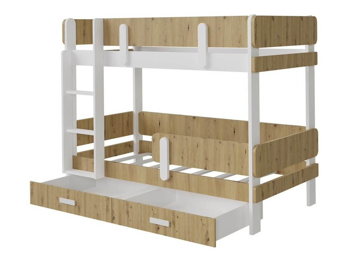 Pat supraetajat Henderson 144 (Alb + Gri)