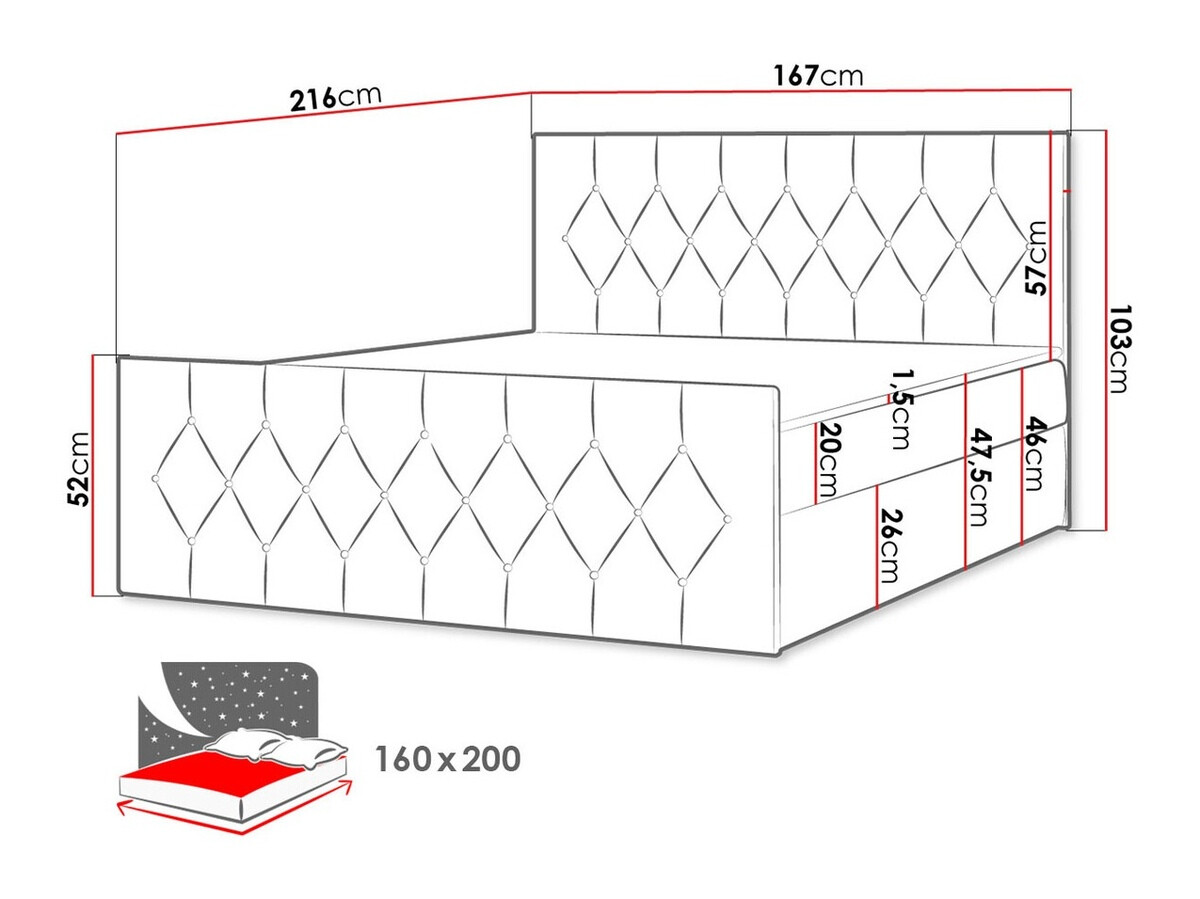 Pat boxspring Hortulus II (Mikrofaza 12)