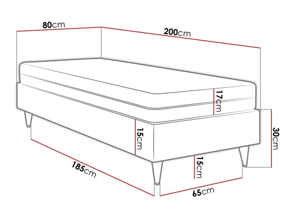 Pat boxspring Logan 108 (Manila 09)